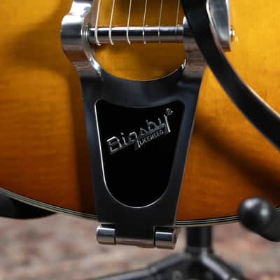 Eastman T486B-GB Thinline Semi-Hollow Electric Guitar - Goldburst with Hardshell Case image 9