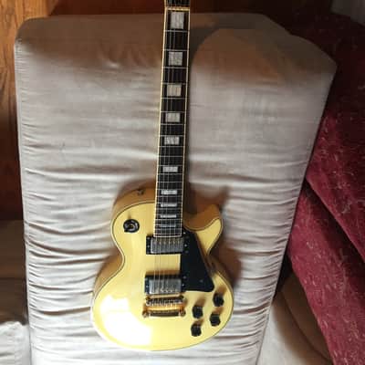 Burny / Fernandes Japan ca. 1985 Les Paul Custom Cream / White RLC-60 / LC-70RR Solidbody Electric image 2