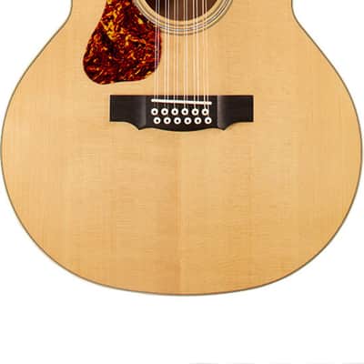 Guild F-2512E Left-Handed Jumbo Acoustic-Electric Guitar, Solid Spruce Top image 2