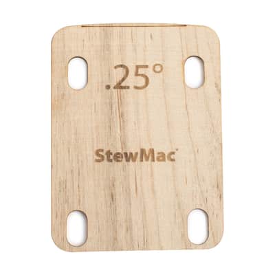 StewMac Neck Shims for Guitar, Shaped - 6 Pack of 0.25 Degree Shims image 2