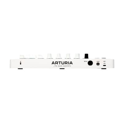 Arturia MiniLab 3 Mini Hybrid Keyboard Controller with Pad Controller / Creative Software, Mini Display / Clickable Browsing Knob / Built-In Arp / Hold and Chord Modes (White) image 6