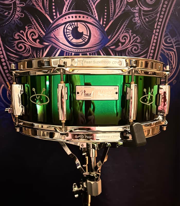 Pearl Morgan Rose Signature 14”x 5” “Alien Freak” Steel Green to black fade image 1