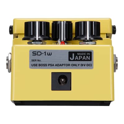 Boss SD-1W Waza Craft Super Overdrive + BIC-10A-YL 10ft Instrument Cable, Yellow image 3