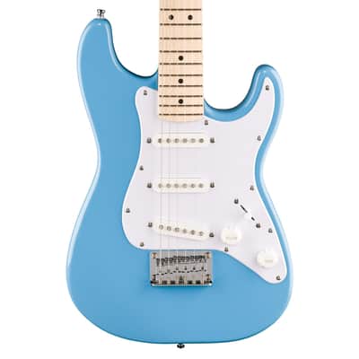 Fender Squier Mini Stratocaster, Maple Fingerboard, White Pickguard, California Blue image 1