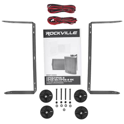 2 Rockville HP5S-8 BK Black 5.25" Outdoor/Indoor 8-Ohm Wall Mount Home Speakers image 6