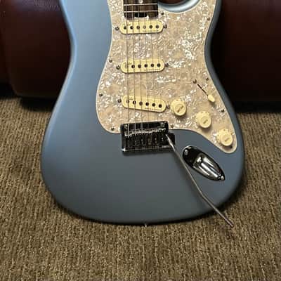 Fender American Elite Stratocaster with Ebony Fretboard 2019 - Satin Ice Blue Metallic image 1
