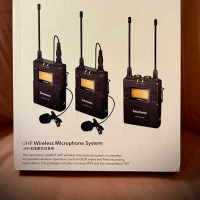 Saramonic UwMic9 Wireless Microphone System Kit 2 (RX9+TX9+TX9) Sealed Unit image 6