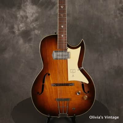 Kay K580 Galaxie Thinline 1960s Tobacco Sunburst | Reverb