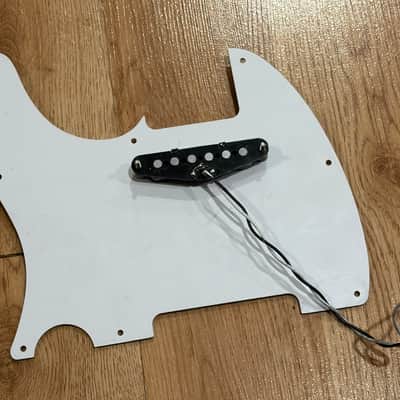Telecaster Alnico Neck Pickup Black Chrome + 3 Ply Pickguard image 3