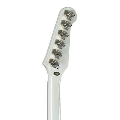 Epiphone 1963 Firebird V Maestro Vibrola Reissue Polaris White - Electric Guitar image 4