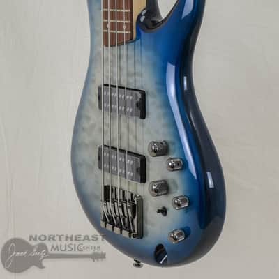 Ibanez SR400EQM - Stained Cosmic Blue Starburst image 3