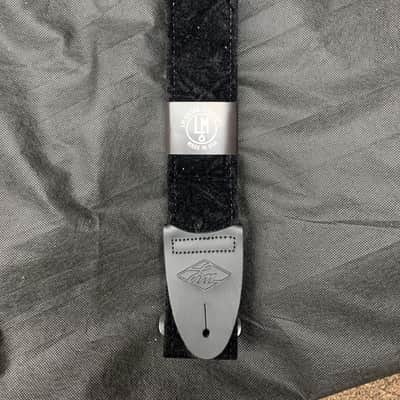 LM 2" Crushed Velvet BLACK guitar STRAP - Comfortable, Soft - NEW image 5
