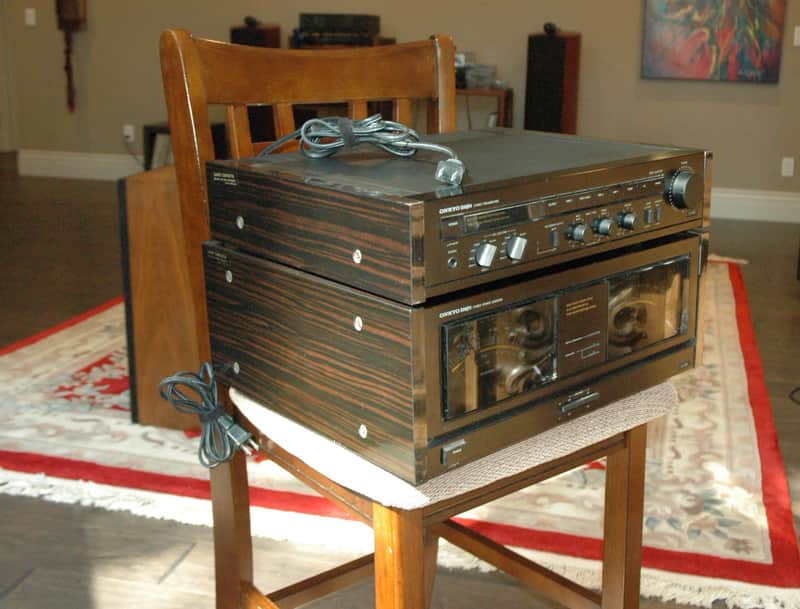Onkyo P-304 Stereo Preamp and Onkyo M-504 Stereo Amp image 1
