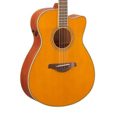 Yamaha FSC-TA VT Folk Body TransAcoustic Acoustic/Electric Guitar in Vintage Tint Finish image 1
