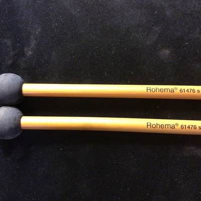 Rohema Percussion - Percussion Mallets Rubber Soft 25MM Ball (Made in Germany) Bamboo Handle image 2