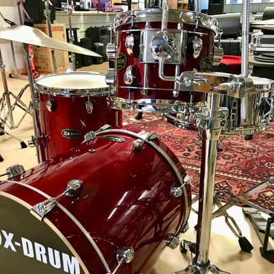 Xdrum Pro Stage Kit 3 Pc All Maple + Dixon Snare + Hardware + Cymbals - Red image 11