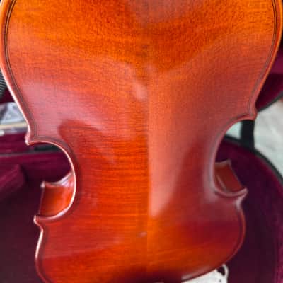 Krutz V210, 1/2 size violin set, 2017 Antique red cherry image 4