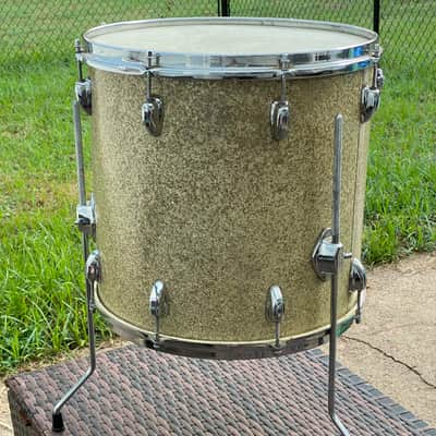 MIJ Stewart 16” Floor Tom 1960s - Silver Sparkle image 4