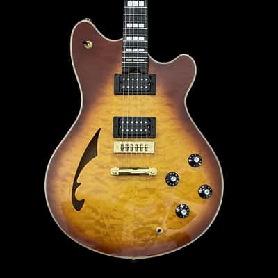 EVH SA-126 Special QM - Tobacco Sunburst EVH SA-126 Special Semi-Hollow Electric guitar - UNPLAYED in Case image 1