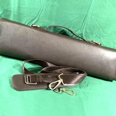 C Foot French Flute Case Cover-Gig Bag-Brown Pleather-w/Handle and Strap-Classy! image 3