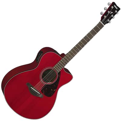 Yamaha FSX800C RR Concert Cutaway Acoustic Electric Guitar - Ruby Red image 1