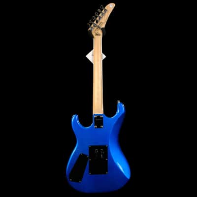 Used Kramer Baretta Custom Graphics "White Lotus" - White Lotus Candy Blue image 4