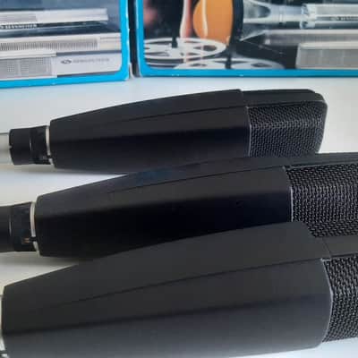 Set of 3x Sennheiser MD 421-U4 Cardioid Dynamic Microphones with Matched Serials 1960s - 1990s - Black image 16
