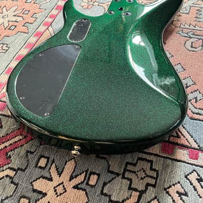 Peavey G Bass 1990's Metal Flake Green With Original Case image 4