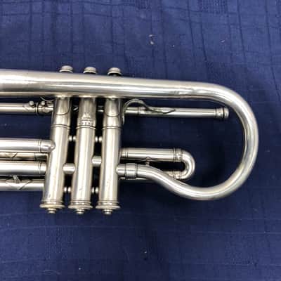 Vintage 1921 Frank Holton Clarke H-C Model Silver Bb Cornet with Original Case image 11