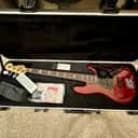 Fender American Deluxe Jazz Bass 2011 - Wine Transparent