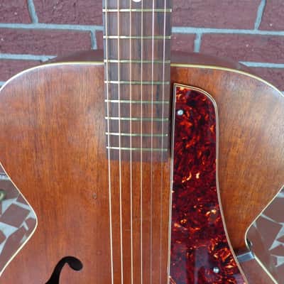 Kay Silvertone Mahogany Archtop Guitar w Case - Circa 1951 - All Hog image 5