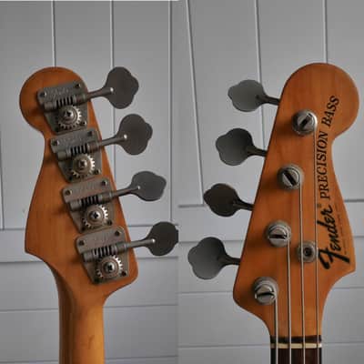 1969 Fender Precision Bass PJ Specs Fiesta Red Refin w/ OHSC Cheney England image 14