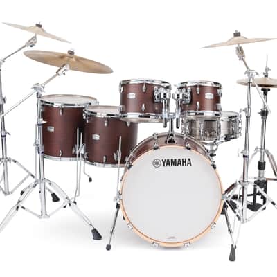 Yamaha TMP2F5 Tour Custom 22x16/16x15/14x13/12x8/10x7" 5pc Shell Pack - Chocolate Satin image 2