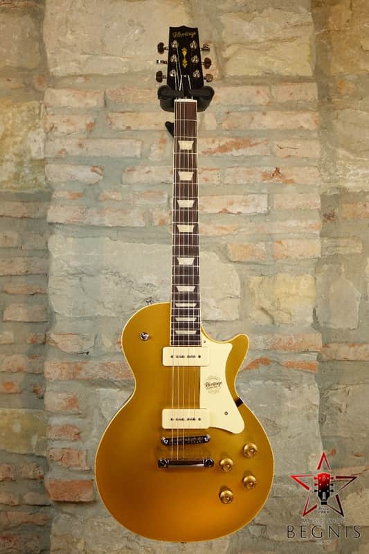 HERITAGE CUSTOM SHOP H-150 P90 Custom Core Collection - Gold Top