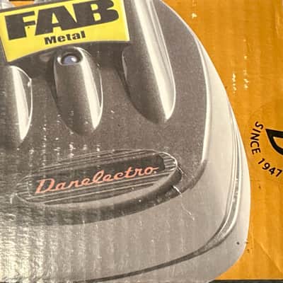 Danelectro D-3 Fab Metal Distortion Pedal N.O.S. Sealed 2000s - Black image 1
