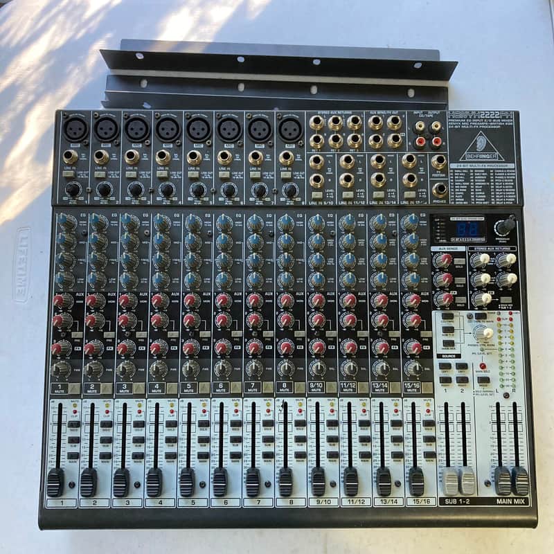 Behringer XENYX 2222FX 22–Input 2/2-Bus Mixer with Effects | Reverb