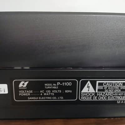 Vintage SANSUI Model P-1100 Turntable-Very Good Condition-Powers on & Plays image 19