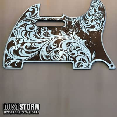 Telecaster 8 Hole Pickguard Acrylic Blue Mirror Guitar Scratch Plate for Fender American/Mexican Standard Tele Cut for Modern Style Parts image 6