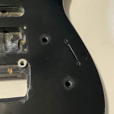1989-91 Charvette by Charvel Model 250 Black Plywood Guitar Body image 7