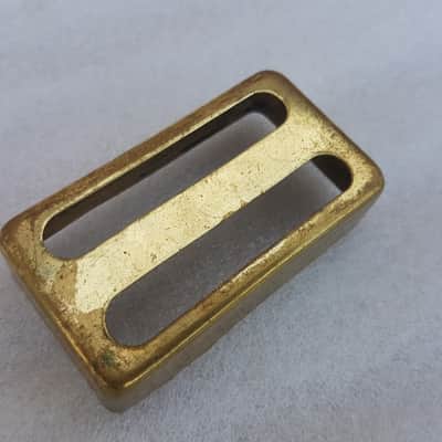 80's BRASS HUMBUCKER PICKUP COVER made in USA image 3