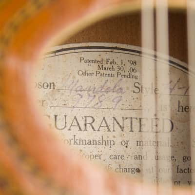 Gibson  Style H-1 Carved Top Mandola (1910), ser. #9789, original black hard shell case. image 16