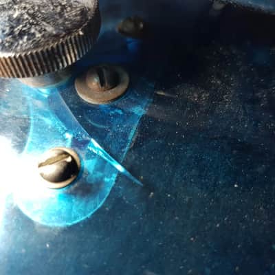 70's LUDWIG BLUE VISTALITE 18 " TOM - made in USA image 11