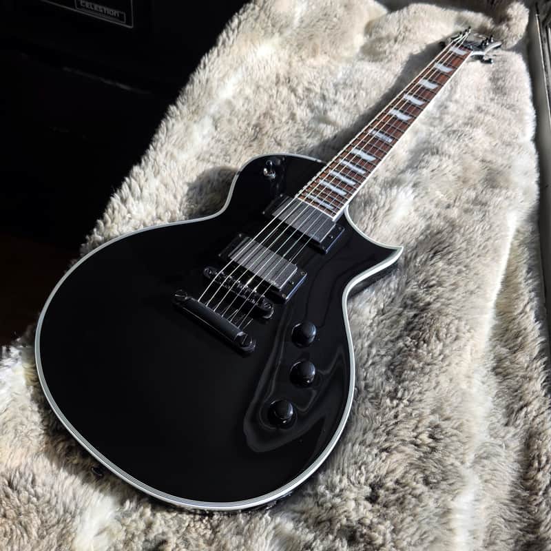 2017 ESP LTD EC-401 Black Gloss EMG 81/60 w/gig bag image 1
