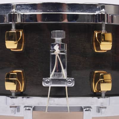 YAMAHA | MAPLE CUSTOM | SNARE DRUM | 14" x5.5" | BLACK LACQUER-14" x 5.5" image 10