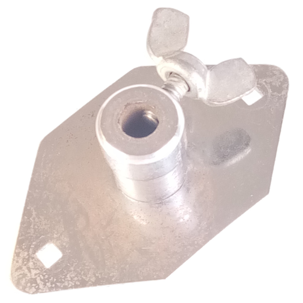 Camco Bass Drum Spur Mount / Tom Drum Receiver Bracket Vintage60s Chrome Oaklawn — main photograph