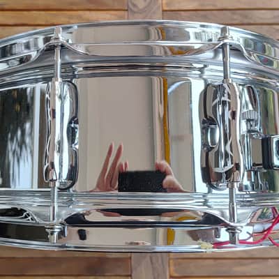 Sakae SDM1455ST 5.5"x14" Steel Snare Drum 2014 - Chrome image 2