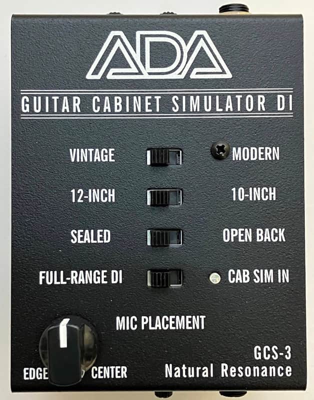 A/DA GCS-3 Guitar Cabinet Simulator 2010s - Black image 1