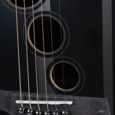 Schecter DJ Ashba Acoustic Electric Guitar Solid Spruce Top Carbon Grey Finish image 4