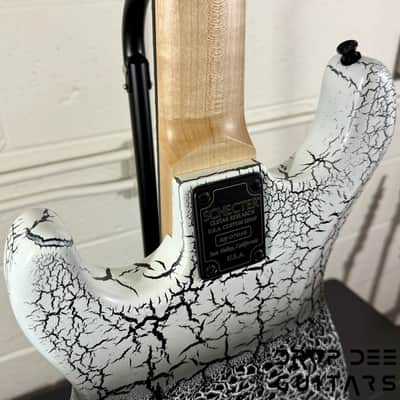 Schecter USA Custom Shop John Browne Signature Zenith 7 Baritone 7-String Electric Guitar w/ Case - Fracture White image 14