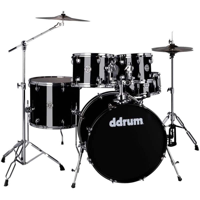 ddrum D2 522 MB 5pc Acoustic Drum Kit. Midnight Black image 1